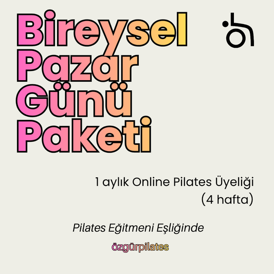 1 Aylık Bireysel Pazar Günü Paketi